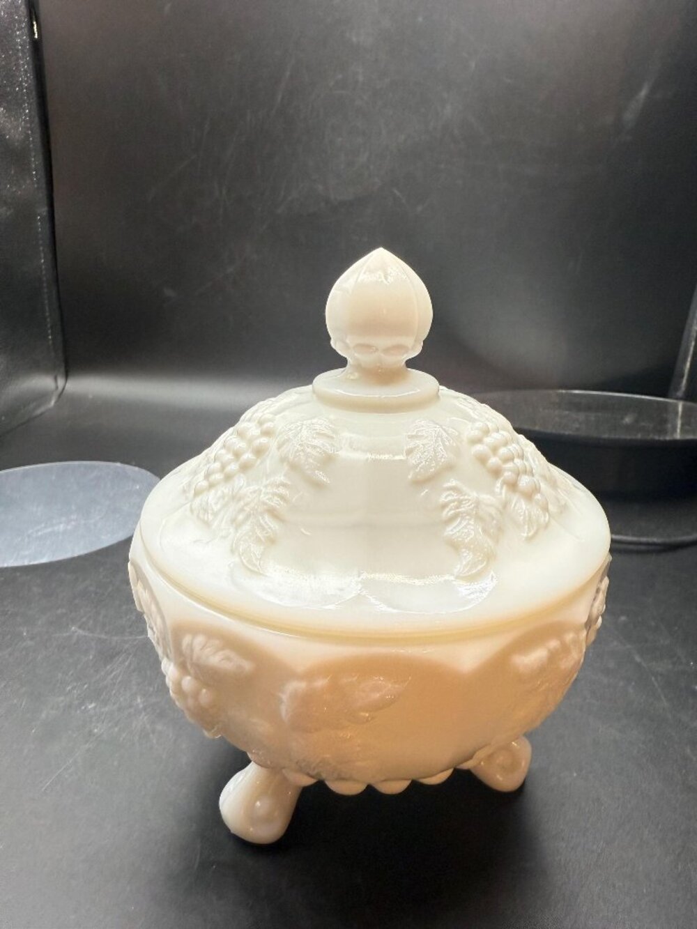 Westmoreland Milkglass 3 Toed Candy Dish